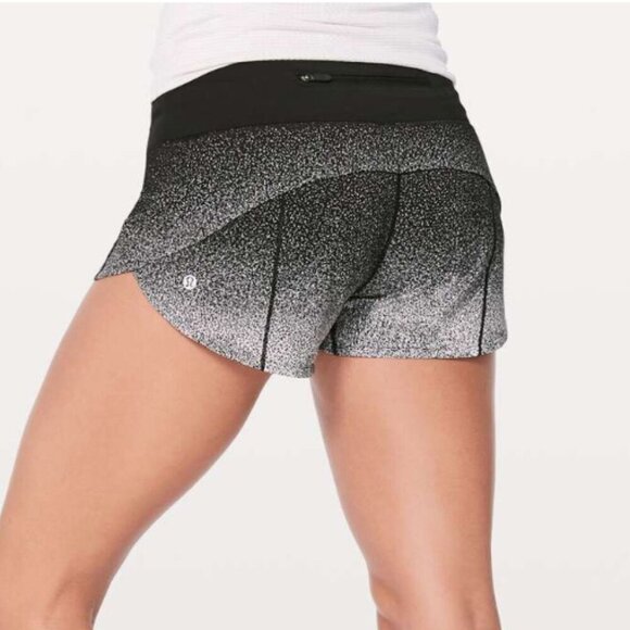 Lululemon Speed Up Short *2.5" Ombre Speckle Stop Print Speed Short White - Picture 7 of 7